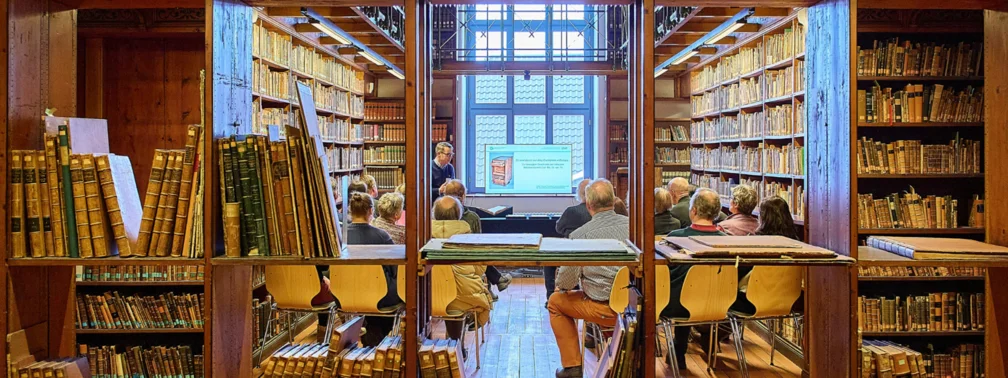 Vortrag im historischen Heynesaal der SUB