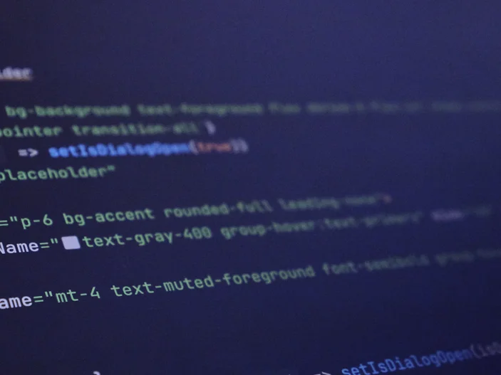 Computerbildschirm mit Code