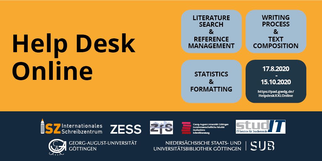 Help Desk XXL Online - Virtual Coaching on Academic Writing